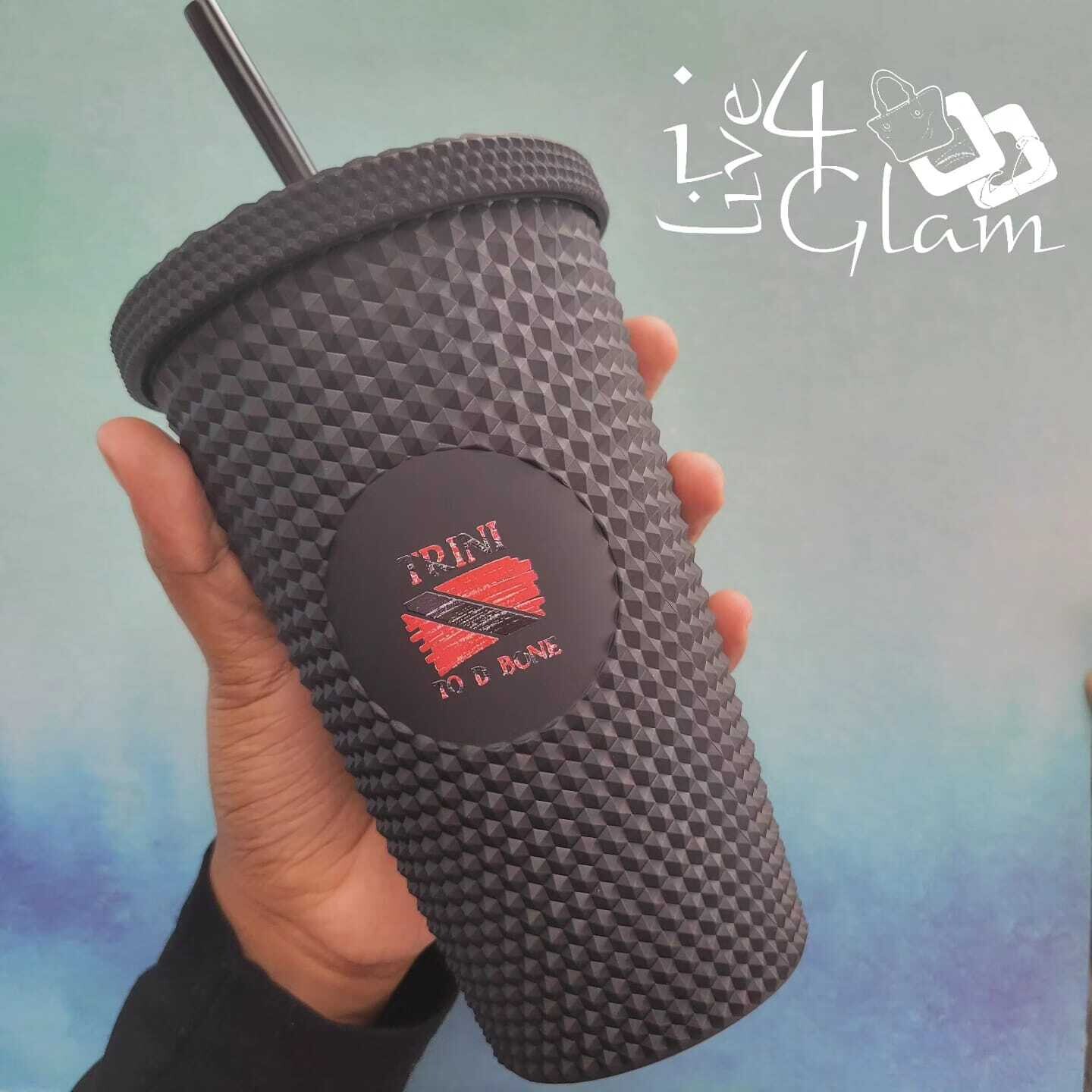 Trinidad and Tobago Matte Black Textured Cup