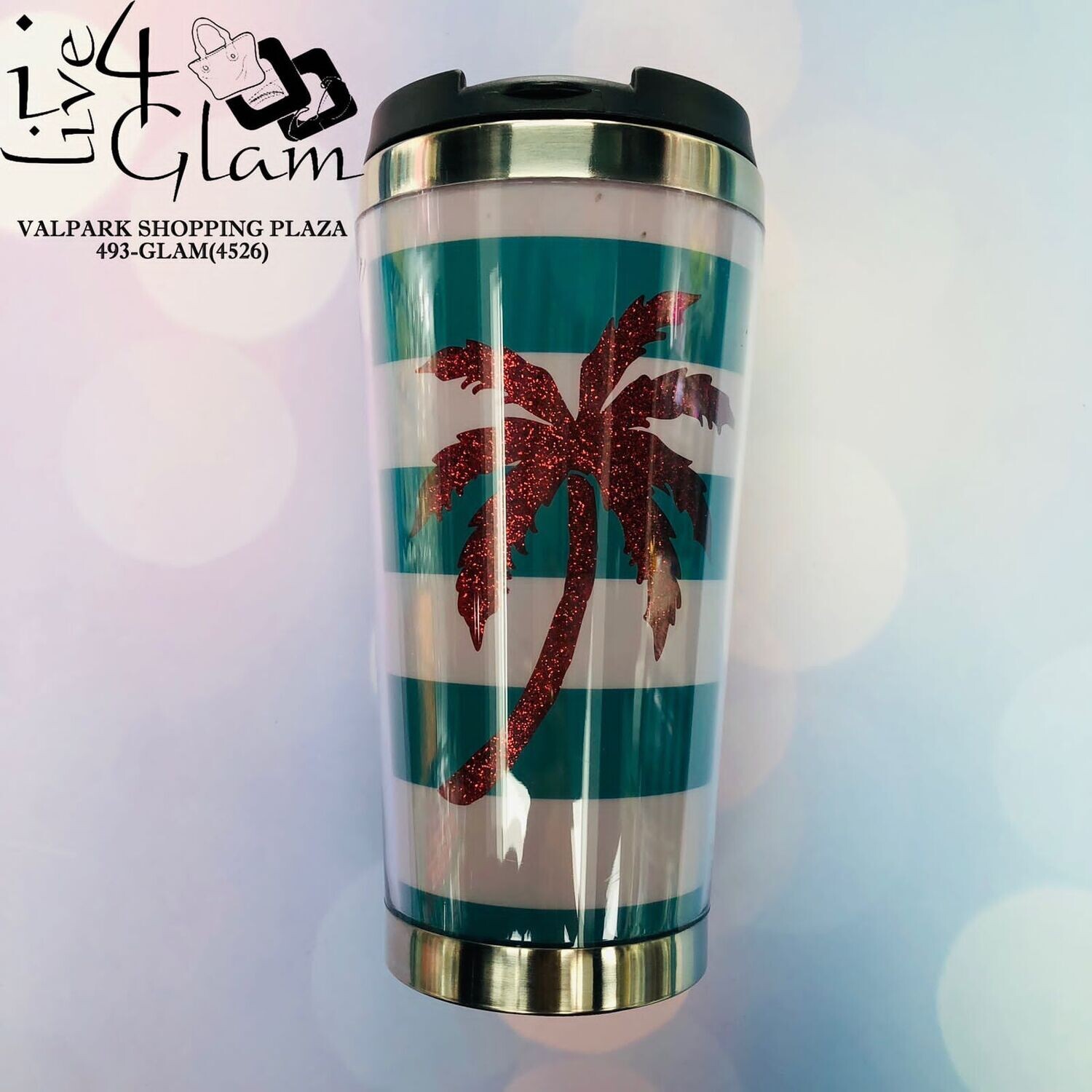 Palm Tree Cup, Color: Red