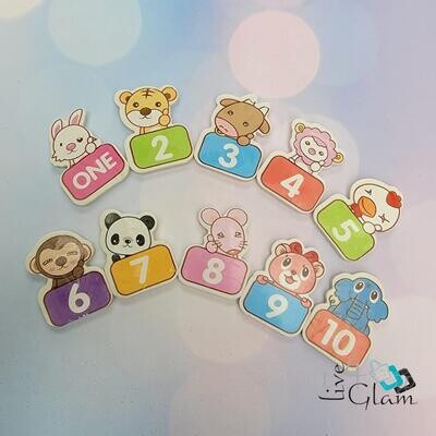 Assorted Number Erasers