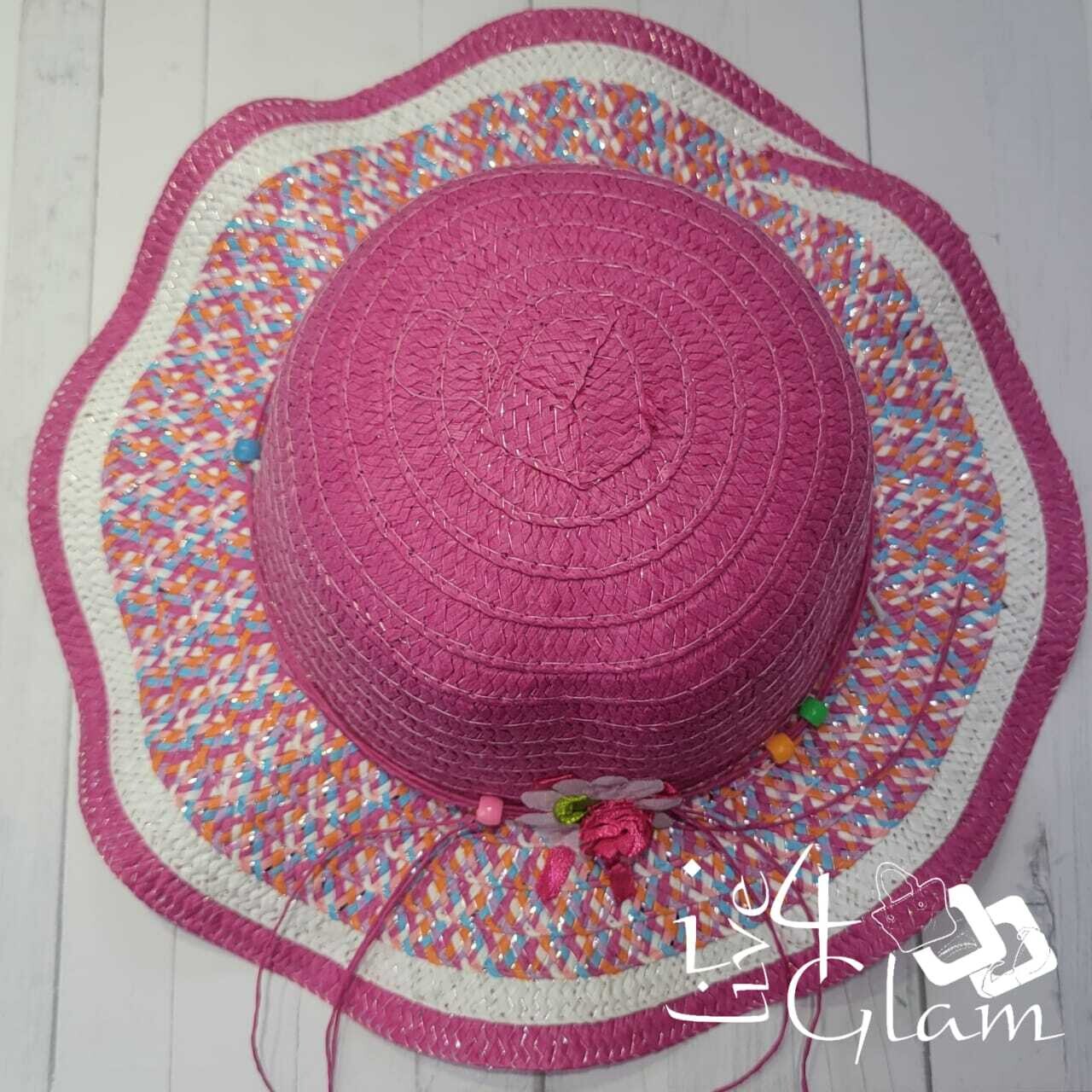 Kid&#39;s Pink Easter Hat w Beads