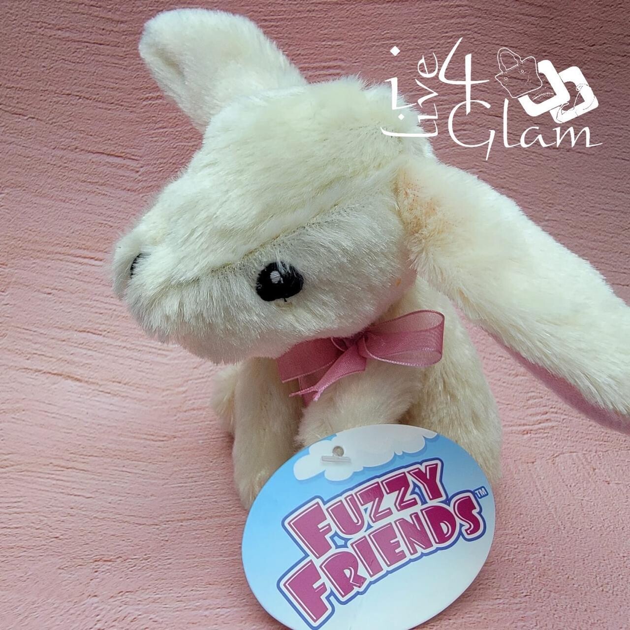  Fuzzy Plush Toy Rabbit, Color: White