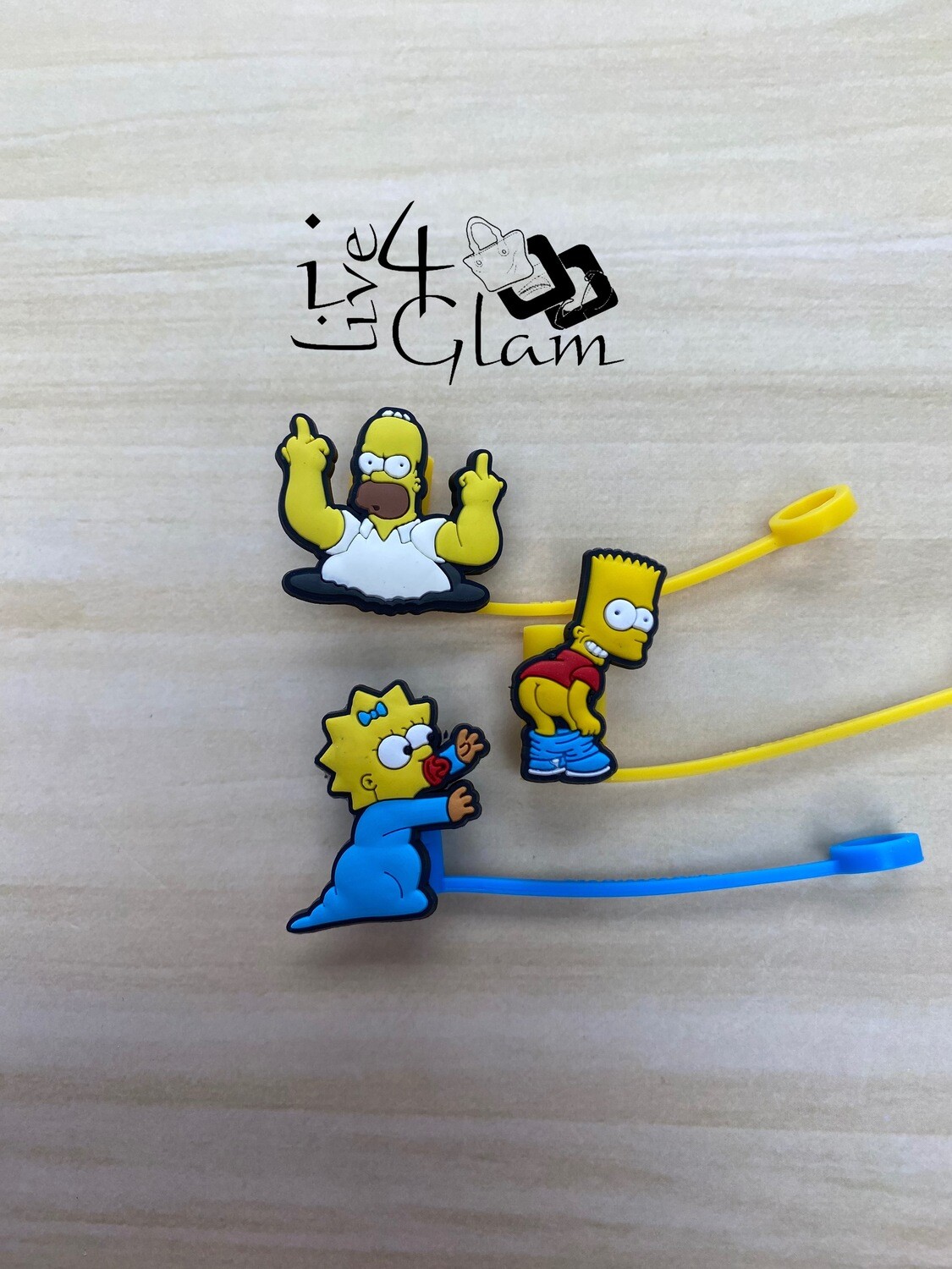 Simpsons Silicone Straw Cover