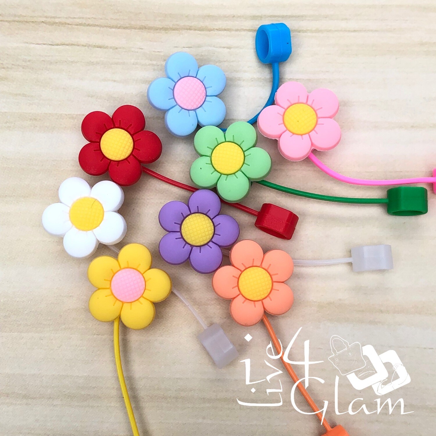 Flower Large Straw Cover