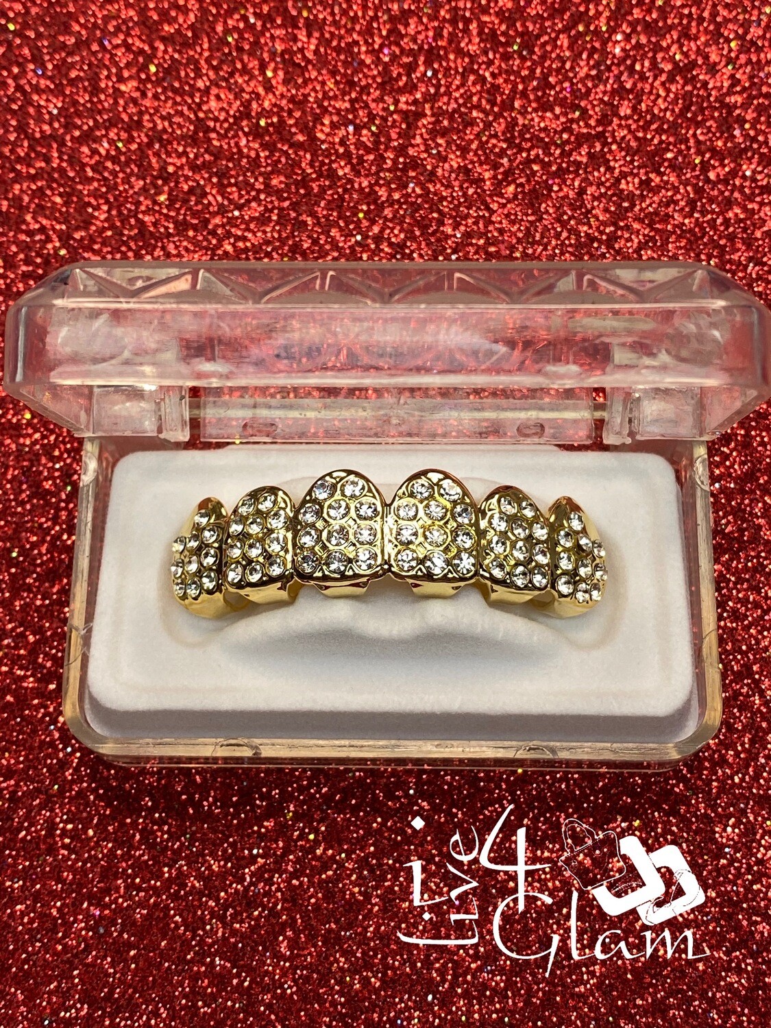 Grillz Iced Round CZ Top Gold