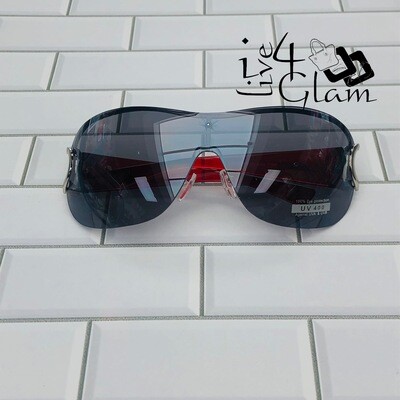 Frameless Wrap Around Sunglasses 