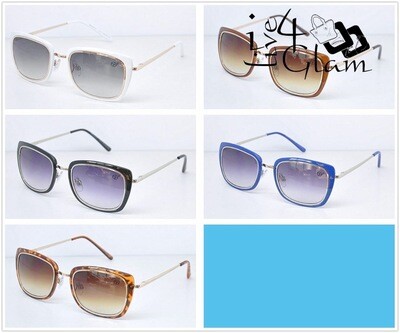 Sunglasses w Gold/Silver Trim