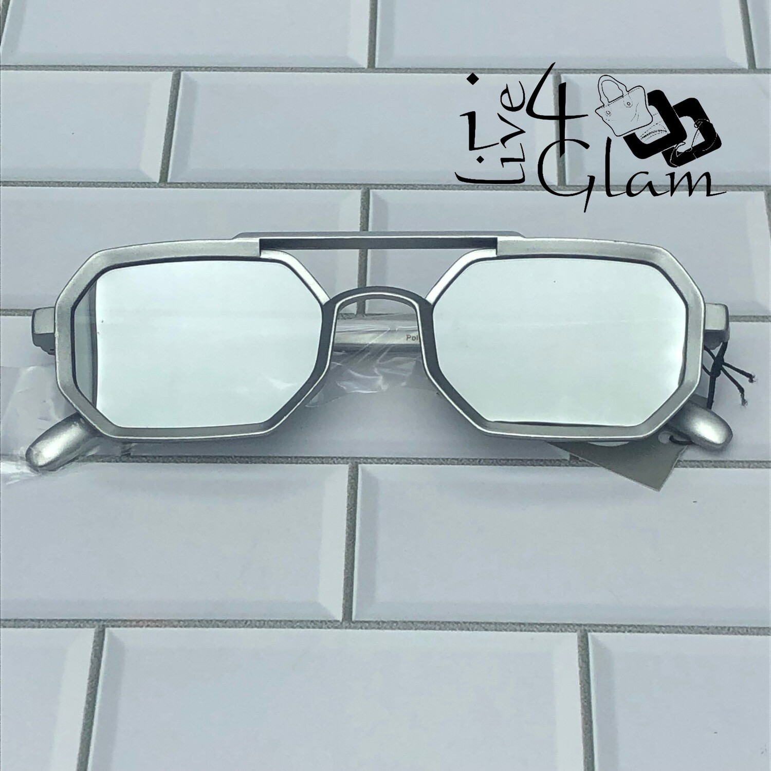 Small Aviator Sunglasses , Color: Silver