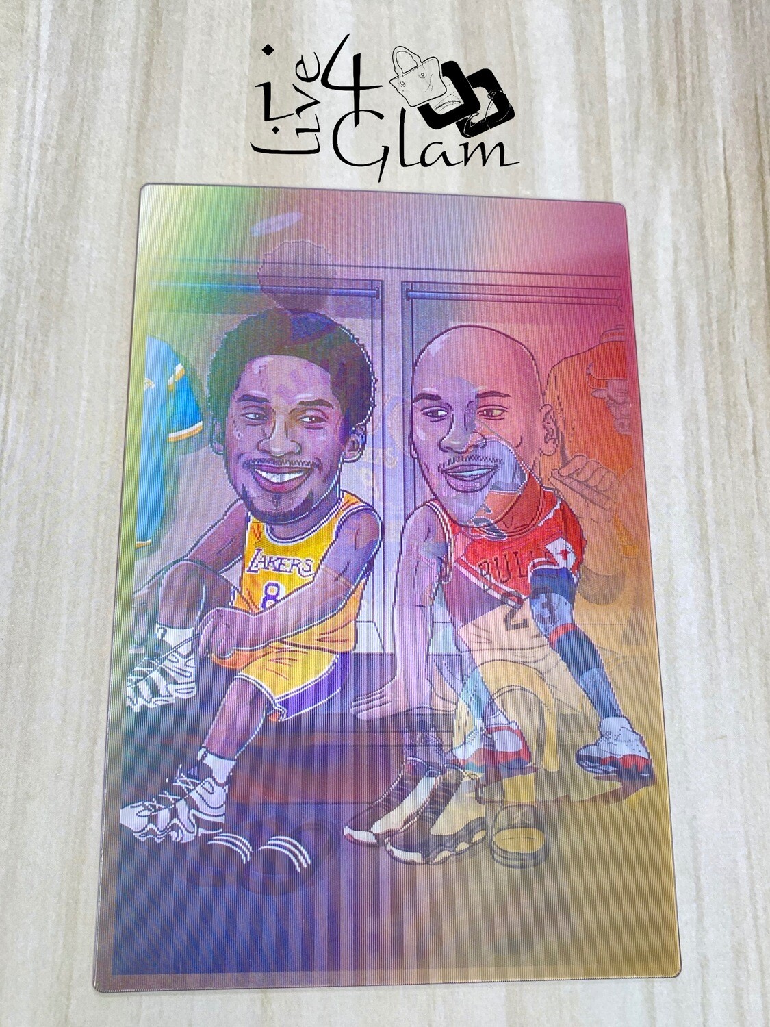 Basketball Holographic Sticker , Style: Bryant &amp; Jordan