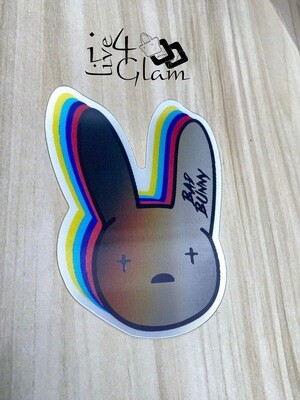 Bad Bunny Holographic Sticker