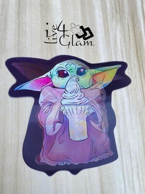Yoda Holographic Sticker