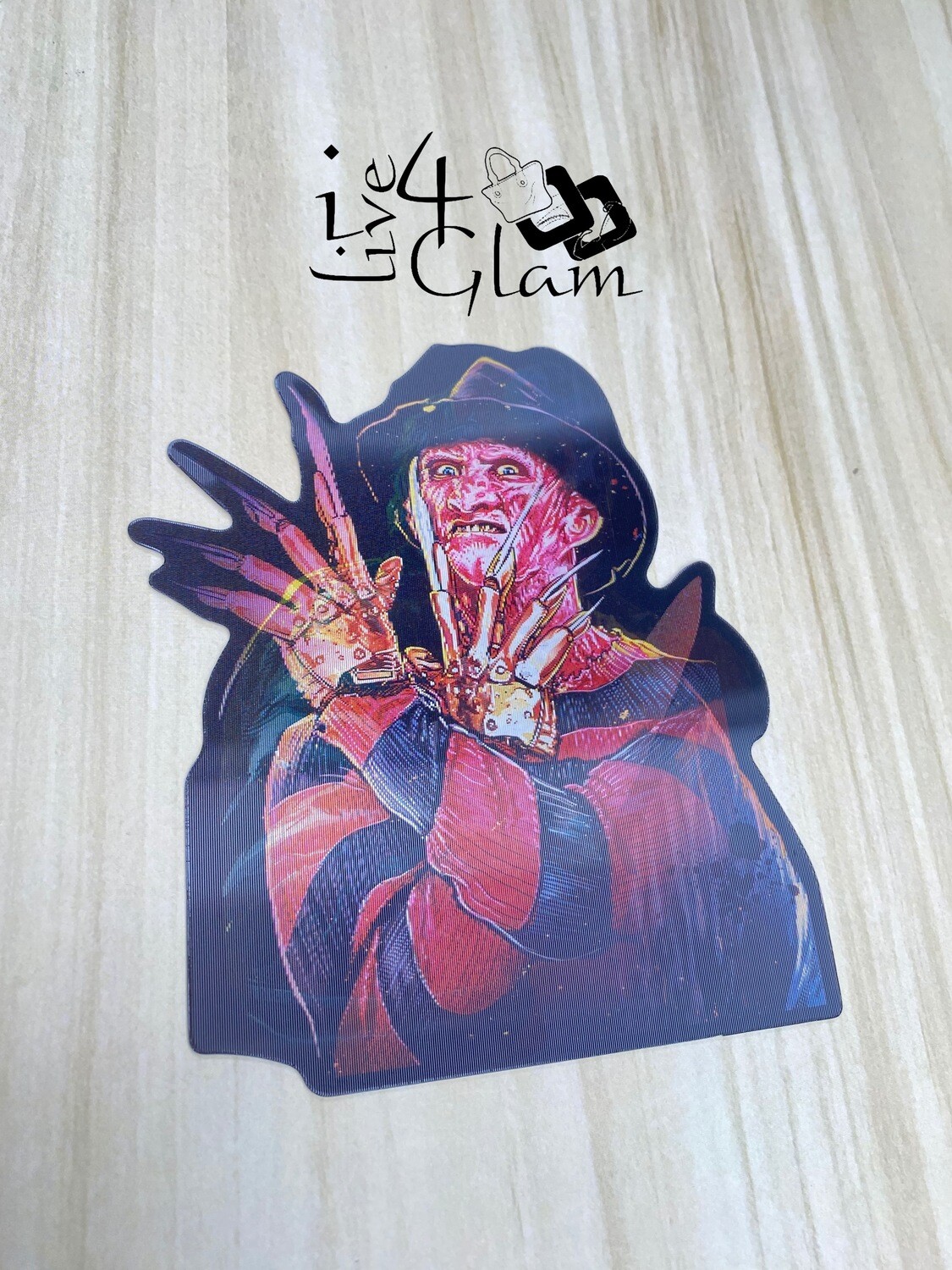 Freddy Krueger/Michael Myers Holographic Sticker