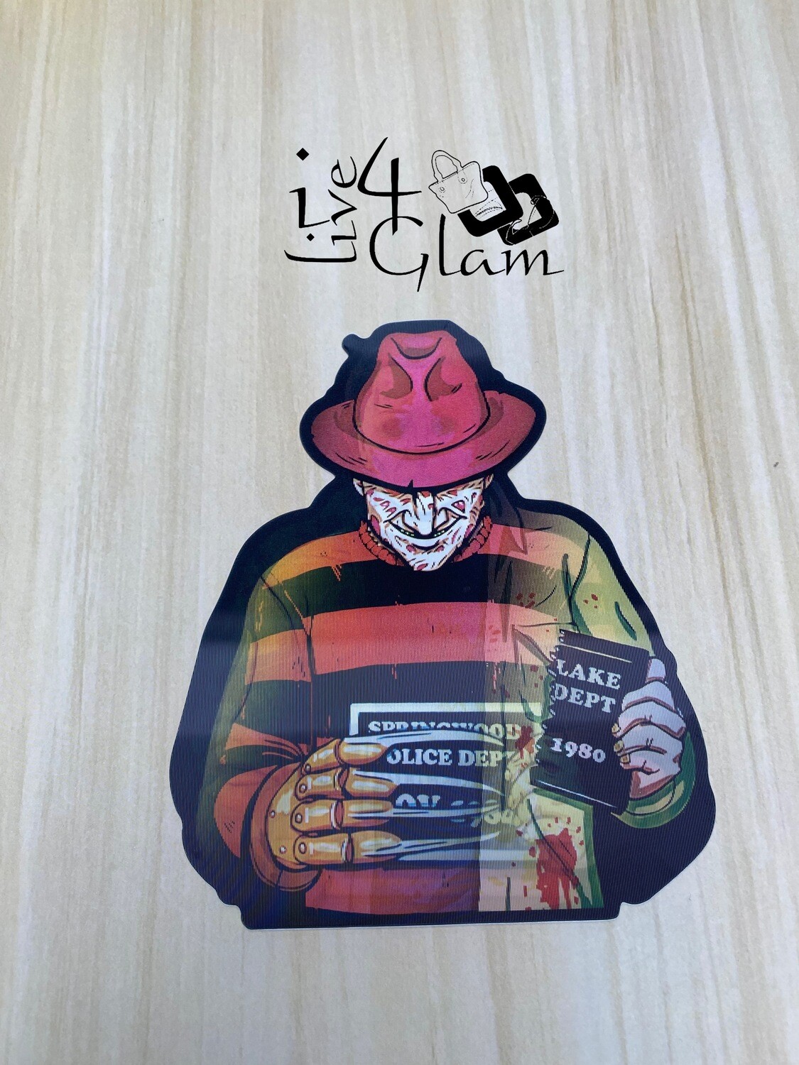 Michael Myers/Freddy/Jason Holographic Sticker