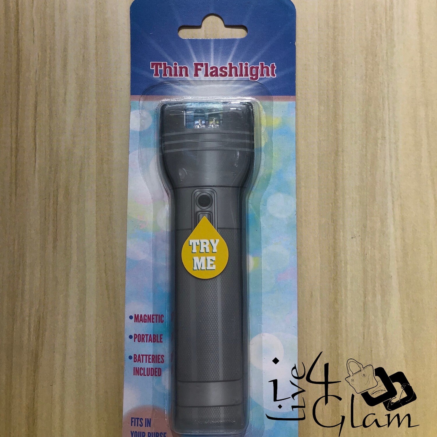 Thin Magnetic Flashlight , Color: Gray