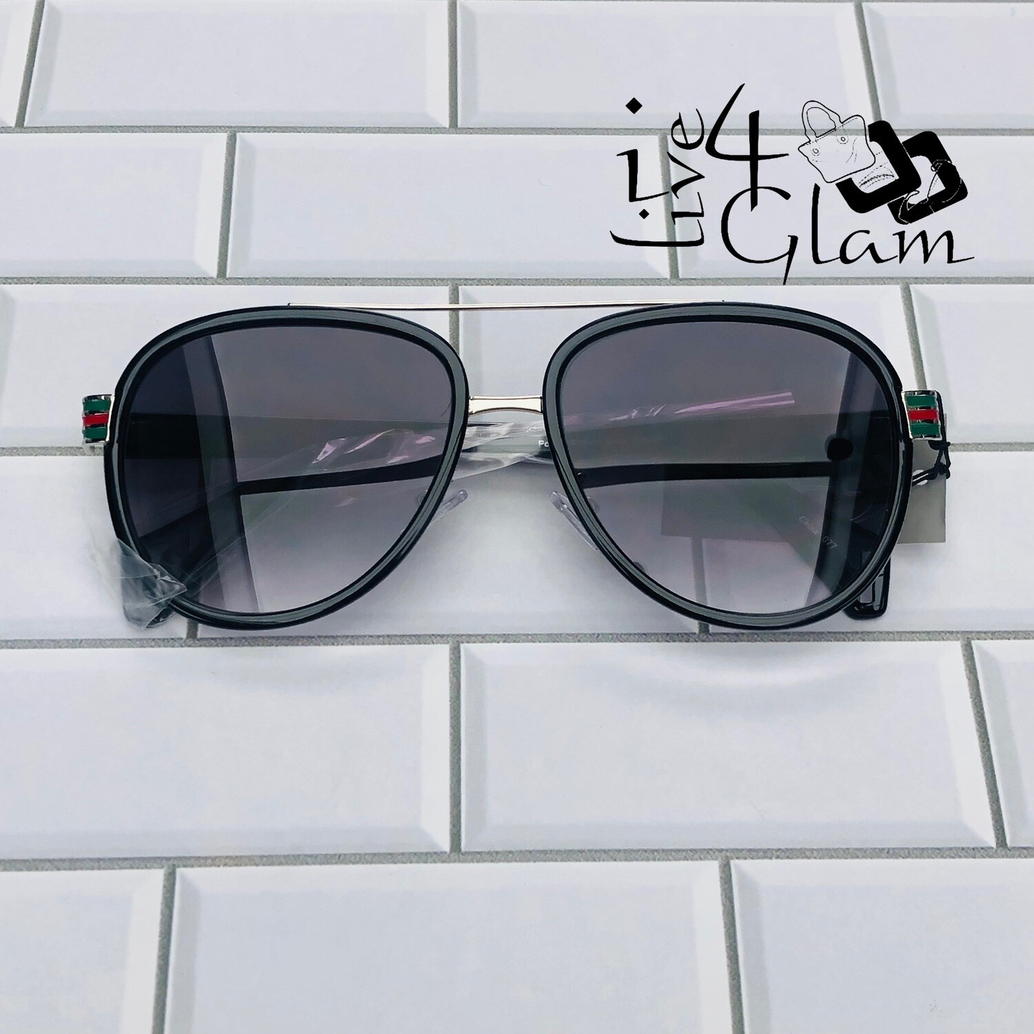 Men&#39;s Aviator Sunglasses , Color: Black