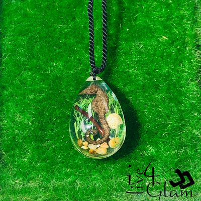 Real Animal Seahorse Necklace