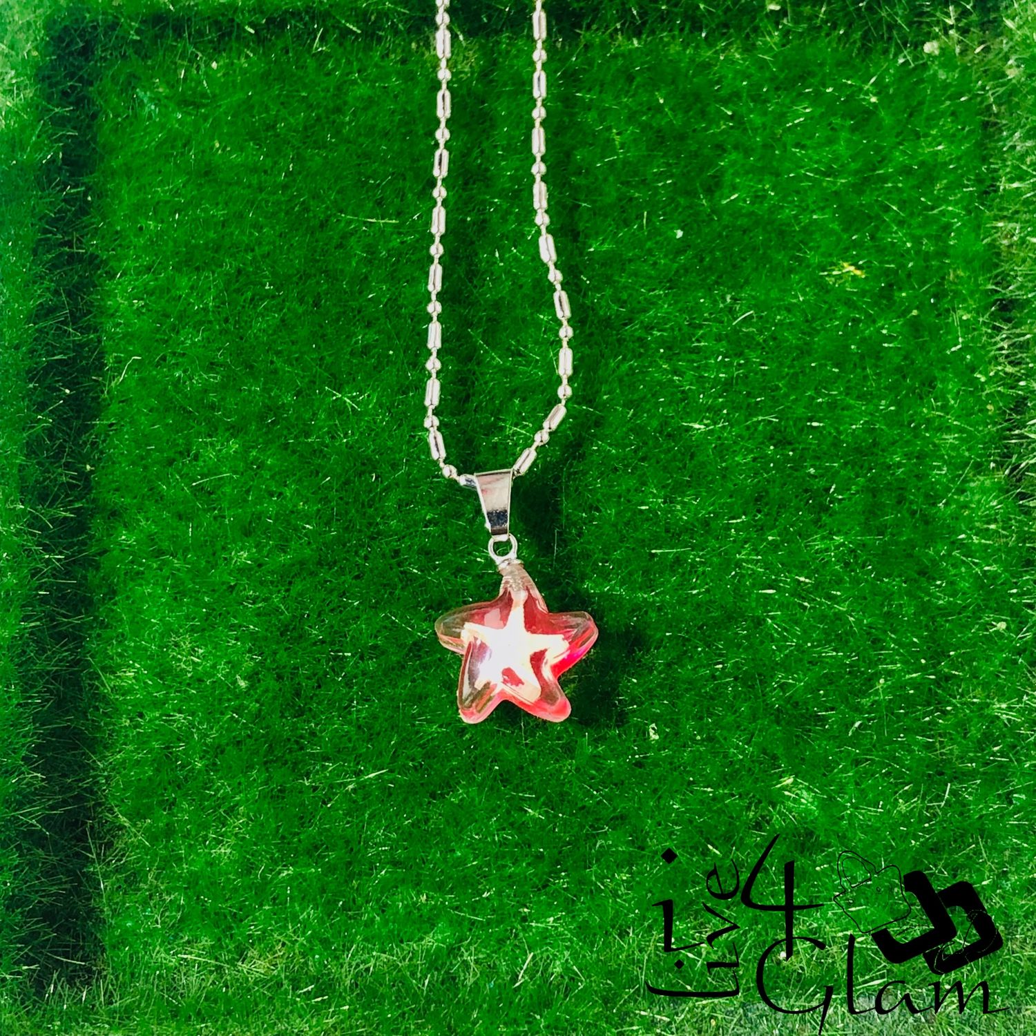 Real Animal Small Starfish Chain, Color: Pink