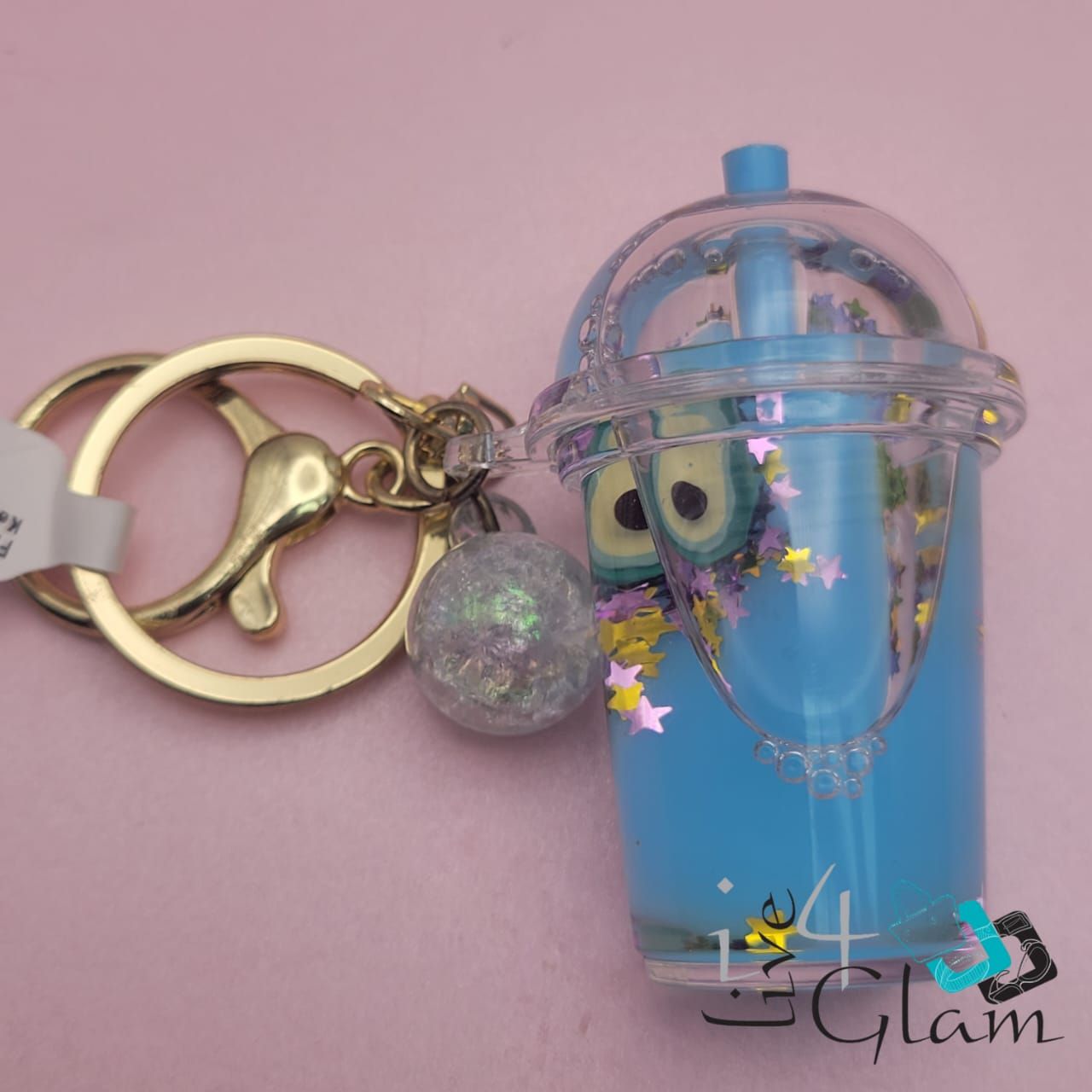 Fruit Snow Cone Keychain, Color: Blue