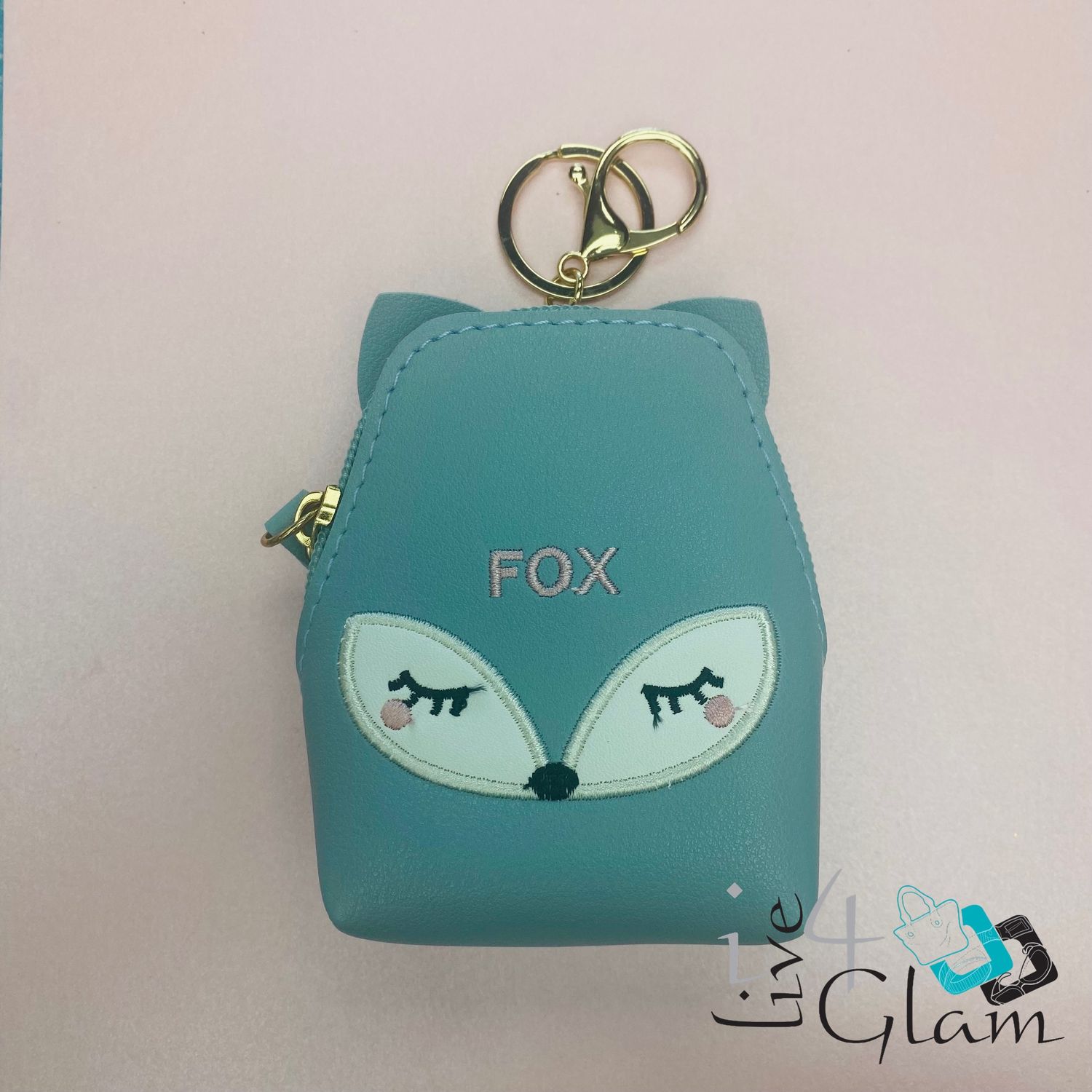 Fox Keyhain Bag, Color: Blue