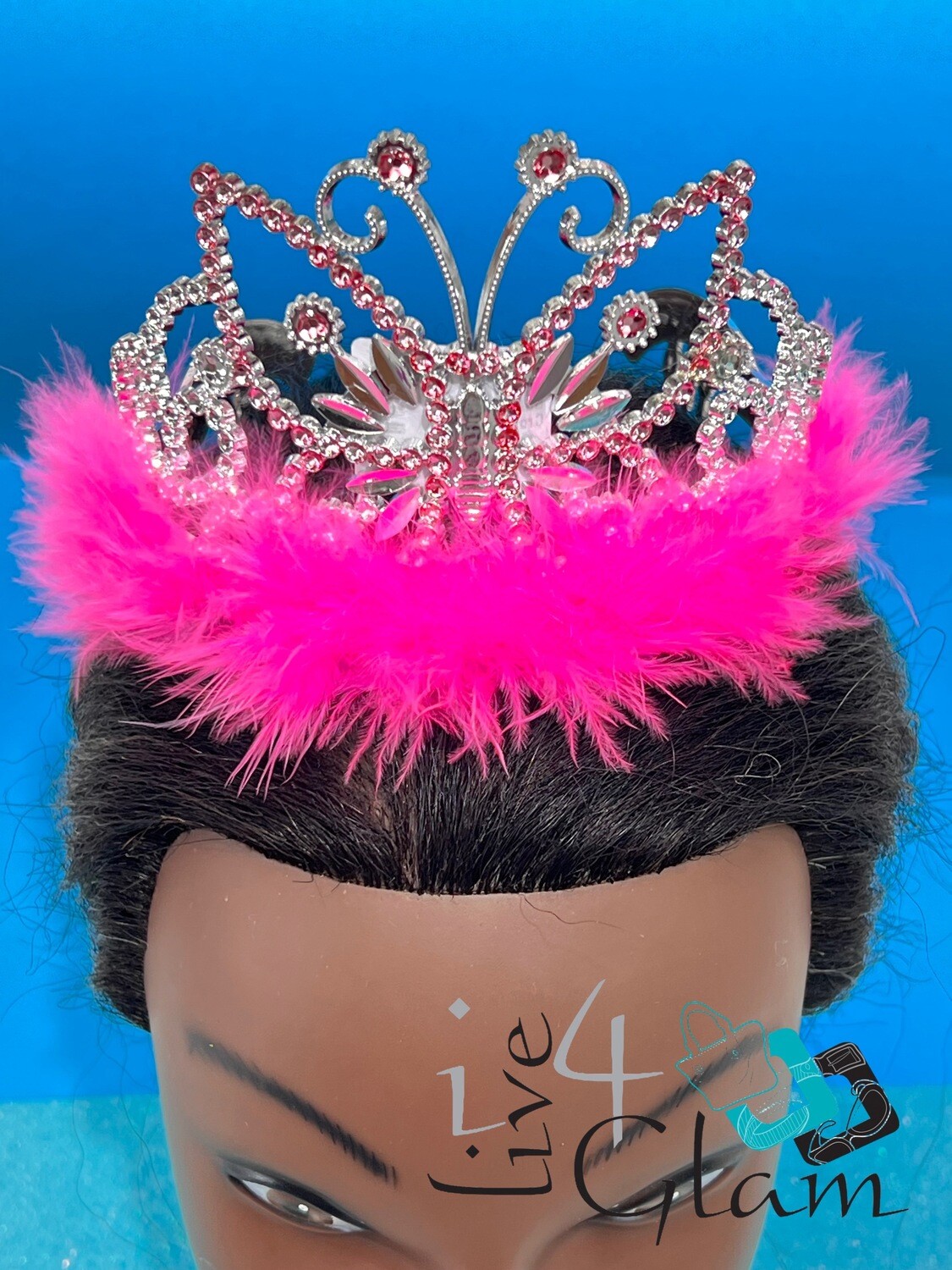 Butterfly Fluffy Crown, Color: Pink