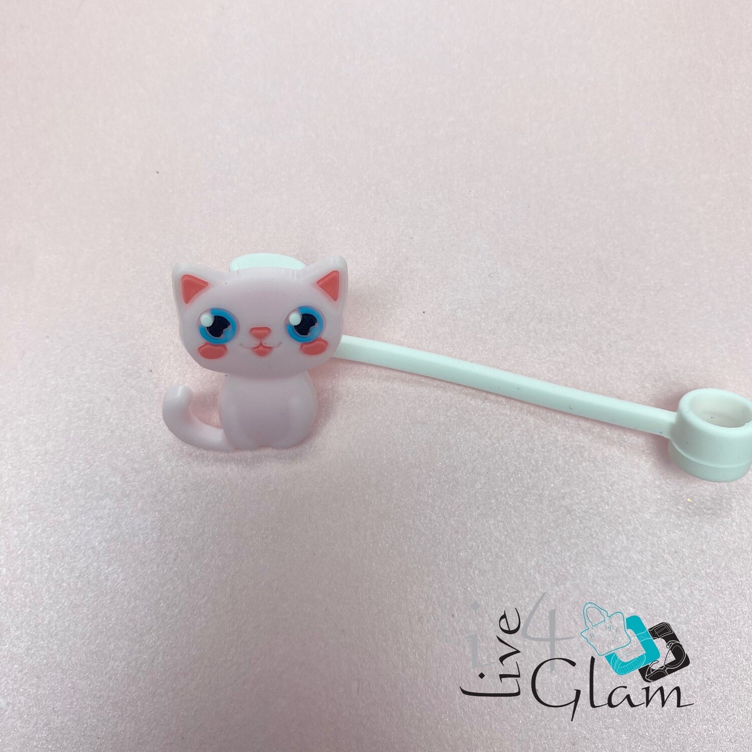 Cat Large Straw Cover, Color: Pink