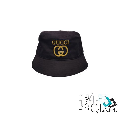 Gucci Style Fashion Bucket Hat, Color: Black