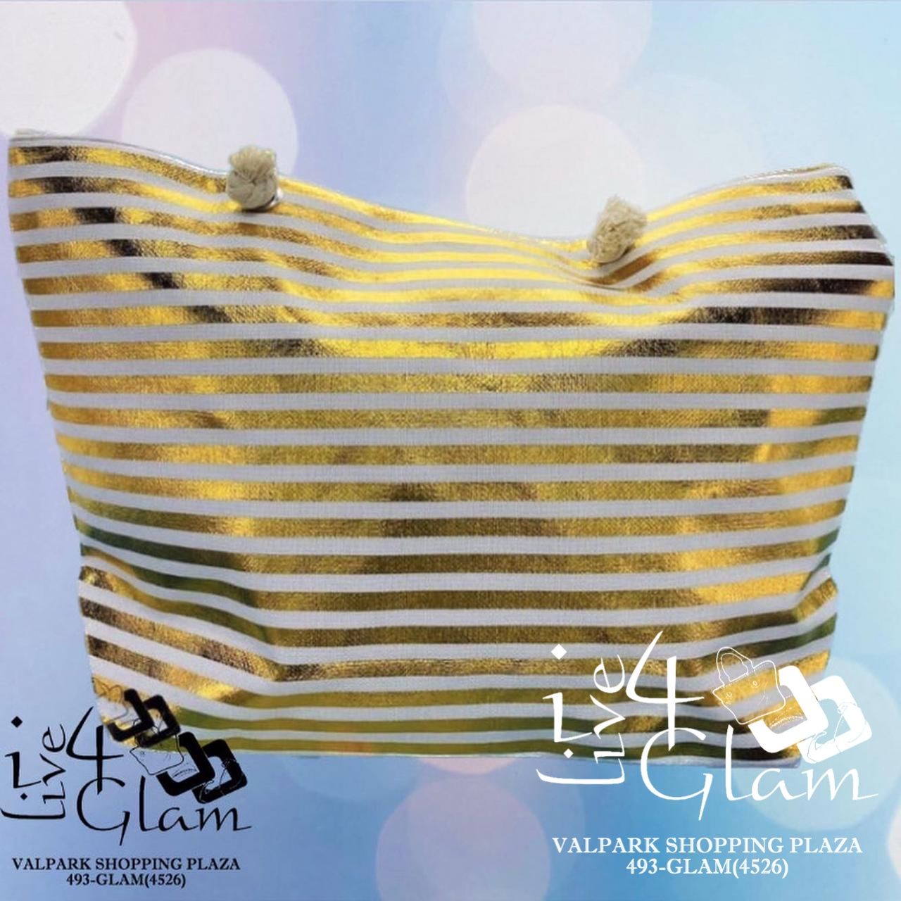 Beach Bag, Color: Gold