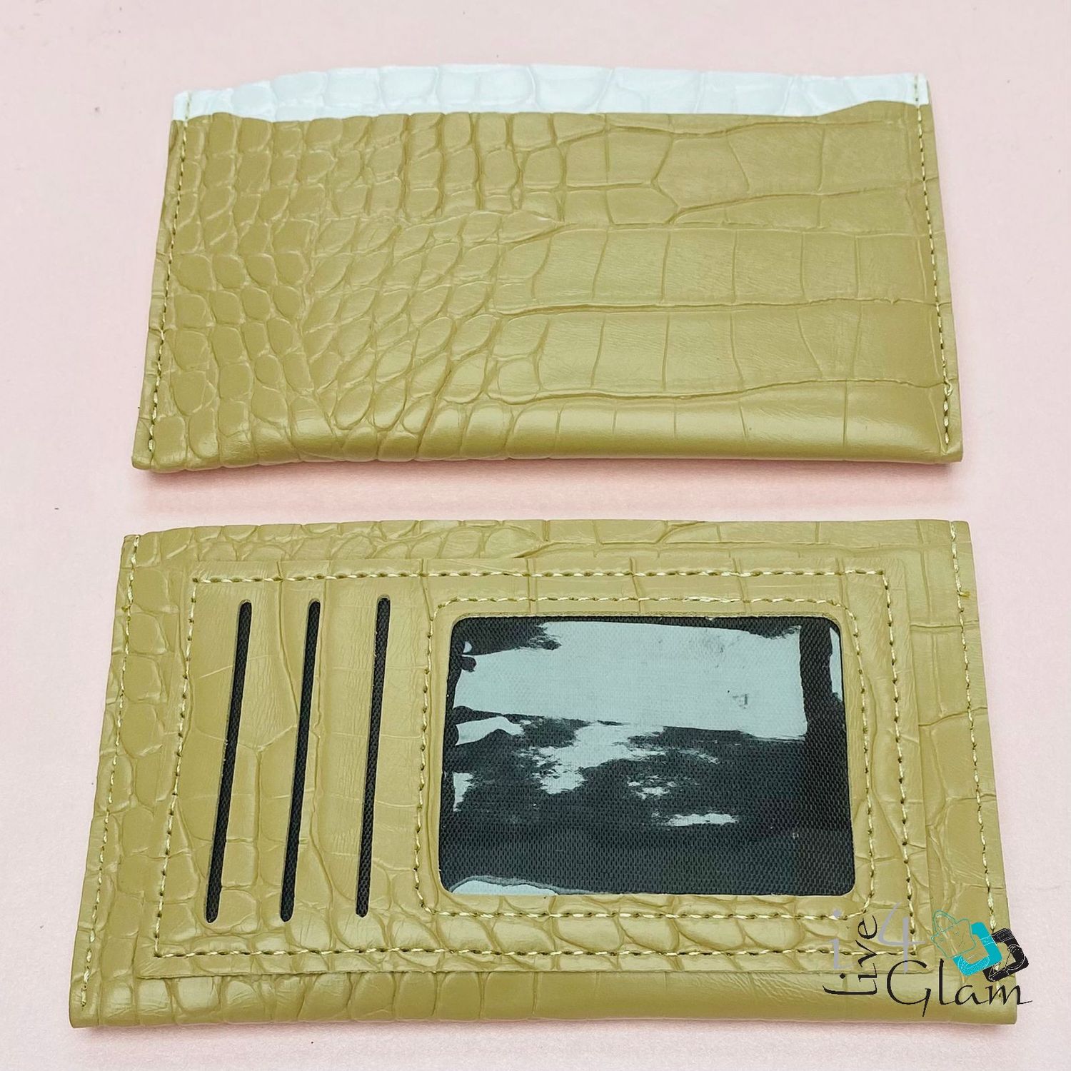 Card Holder Wallet, Color: Brown