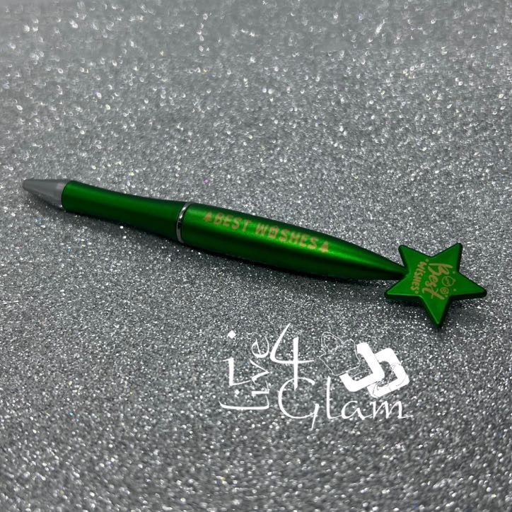 Green Christmas Pen, Style: Best Wishes