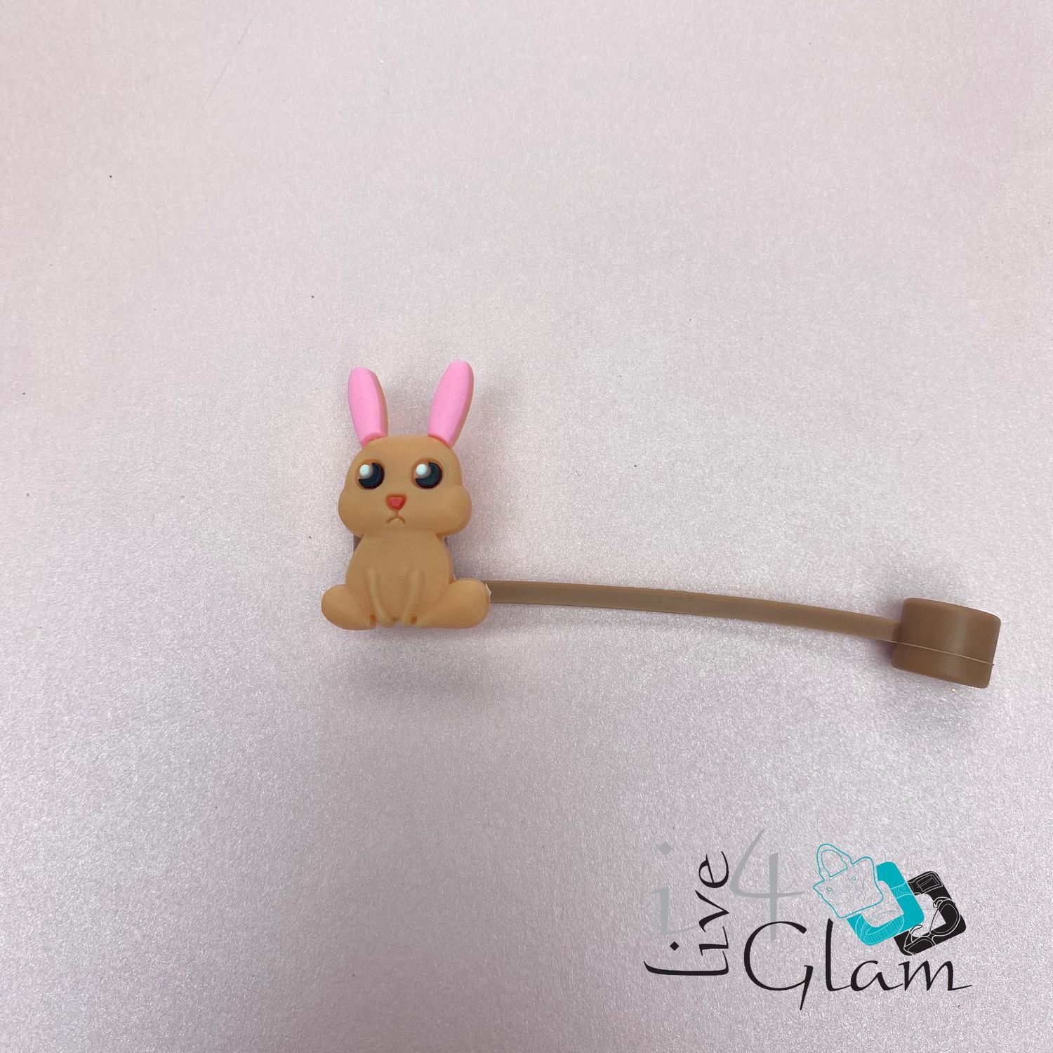 Bunny Large Straw Cover, Color: Brown