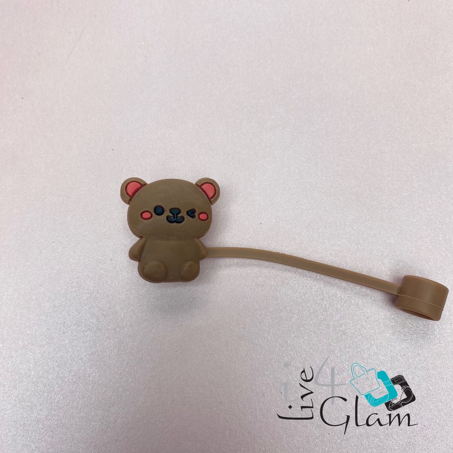 Brown Bear Large Straw Cover, Style: Style 1