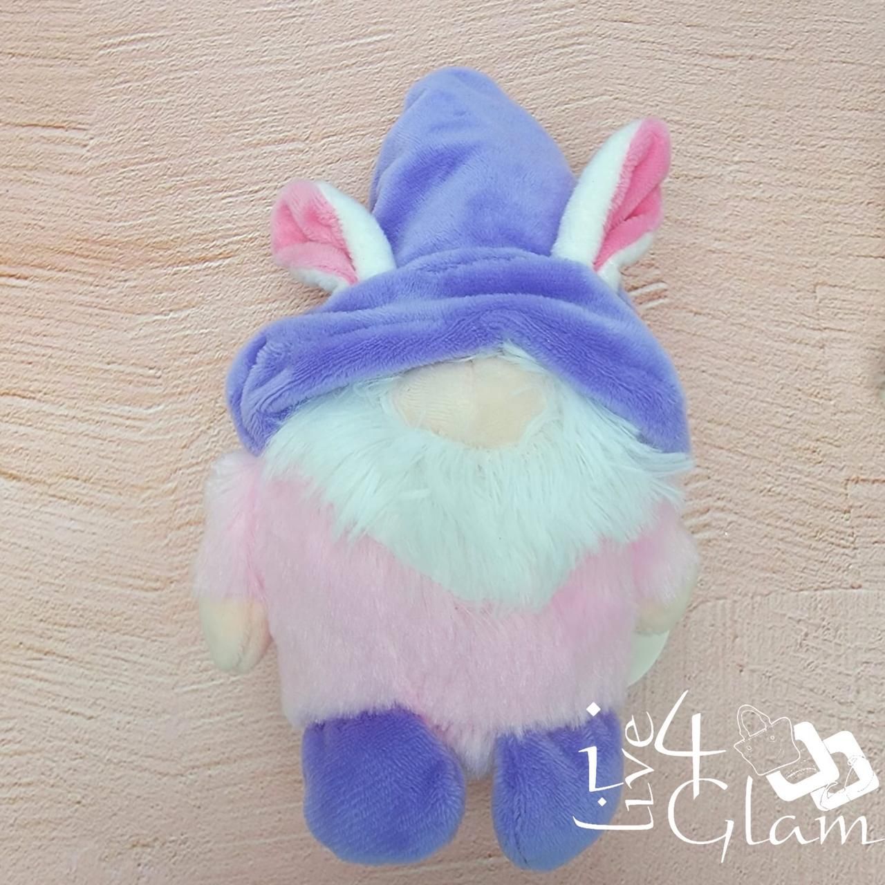 Fuzzy Plush Toy Gnome, Color: Pink