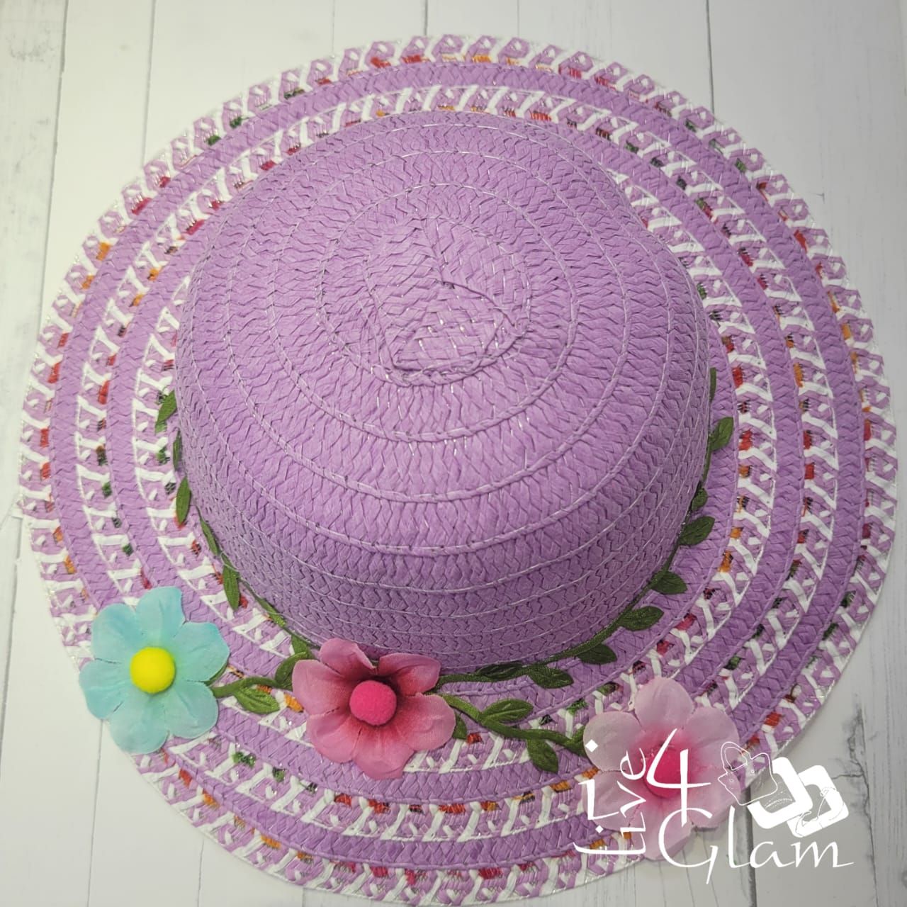 Kid&#39;s Easter Hat w Vine, Color: Purple