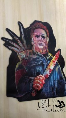 Freddy Krueger/Michael Myers Holographic Sticker