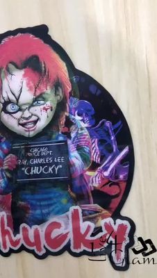 Chucky Holographic Sticker