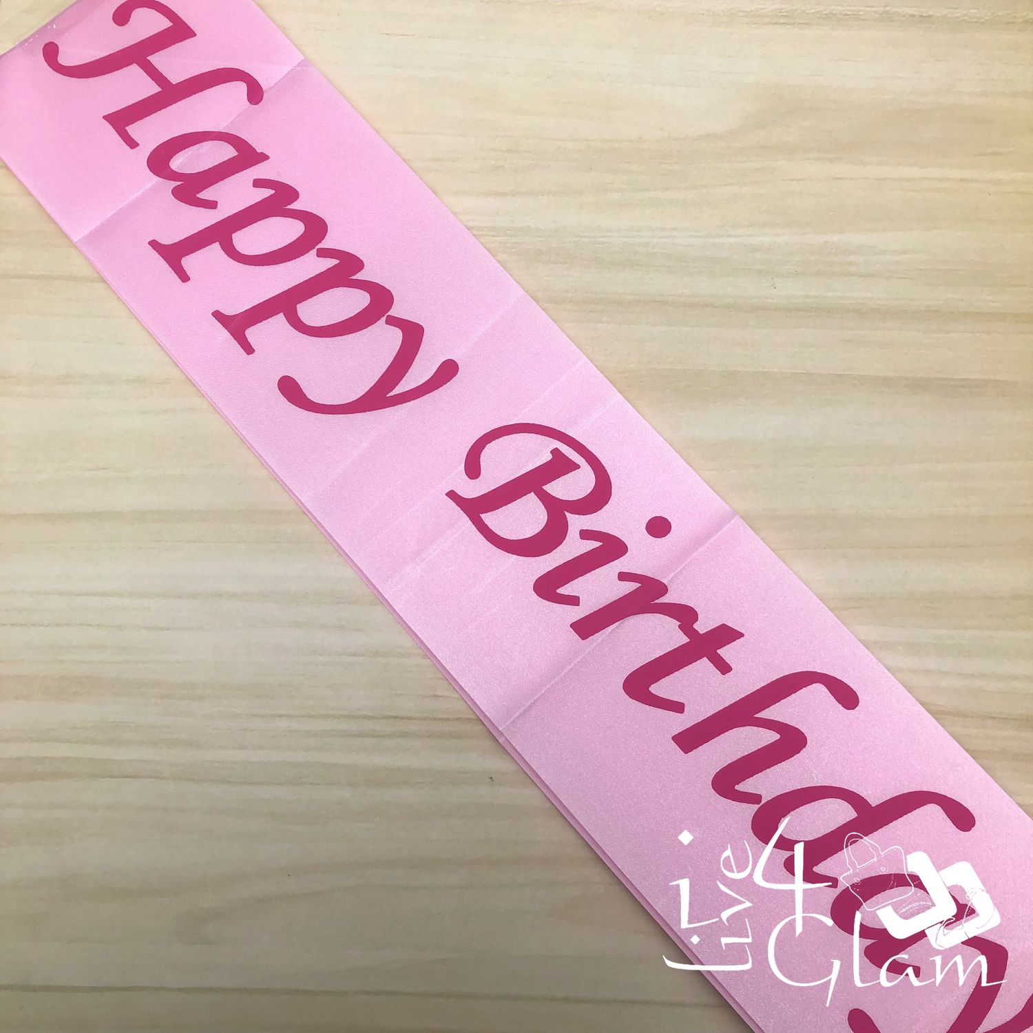 Birthday Sash Light Pink/Pink