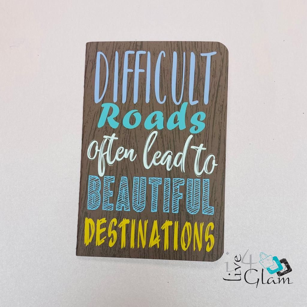 Inspirational Lined Notepad, Style: Difficult Roads