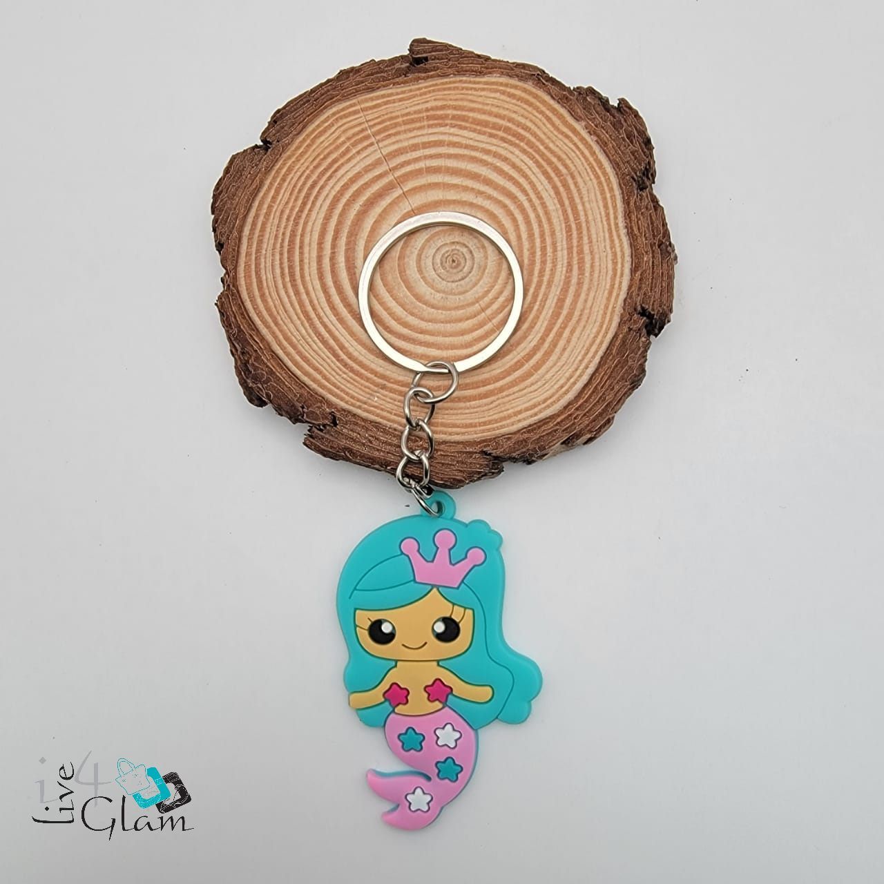 Mermaid Keychain, Color: Teal