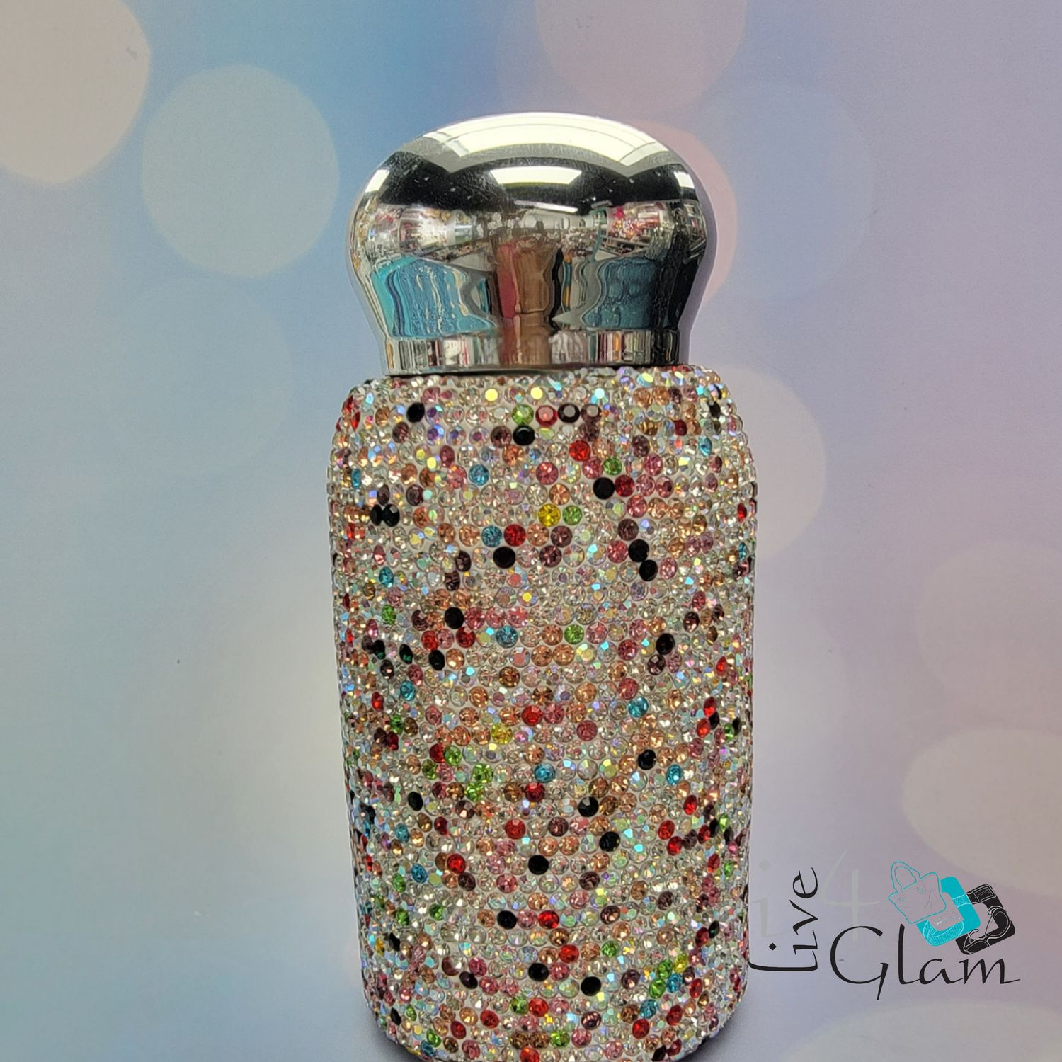 Bedazzled Stainless Steel Thermos 200ml, Color: Red
