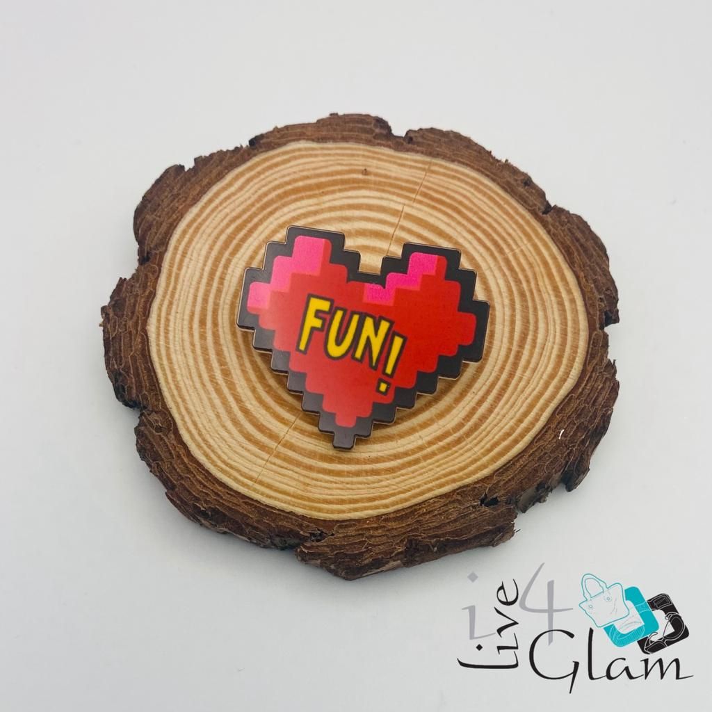 Single Fashion Pin, Style: Heart