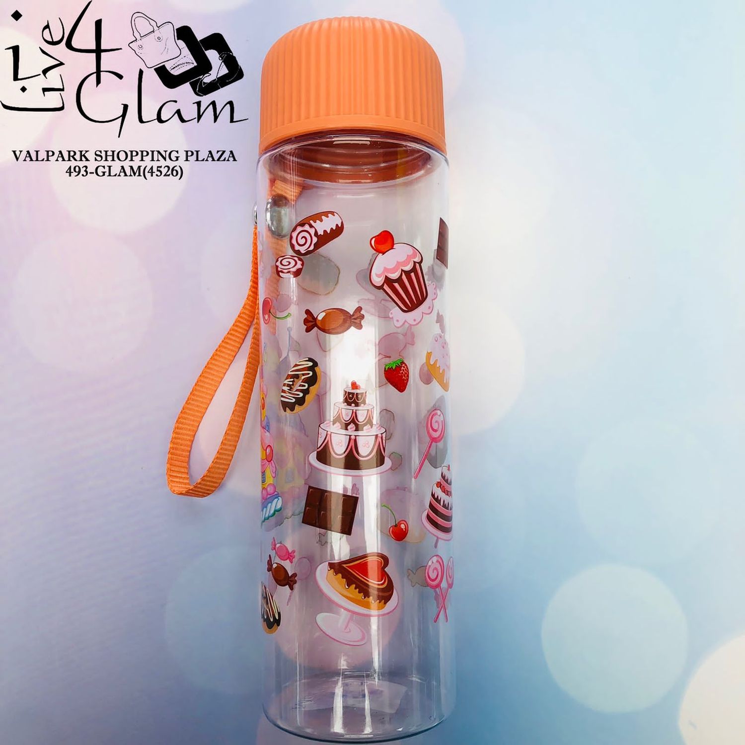 Dessert Water Bottle, Color: Coral