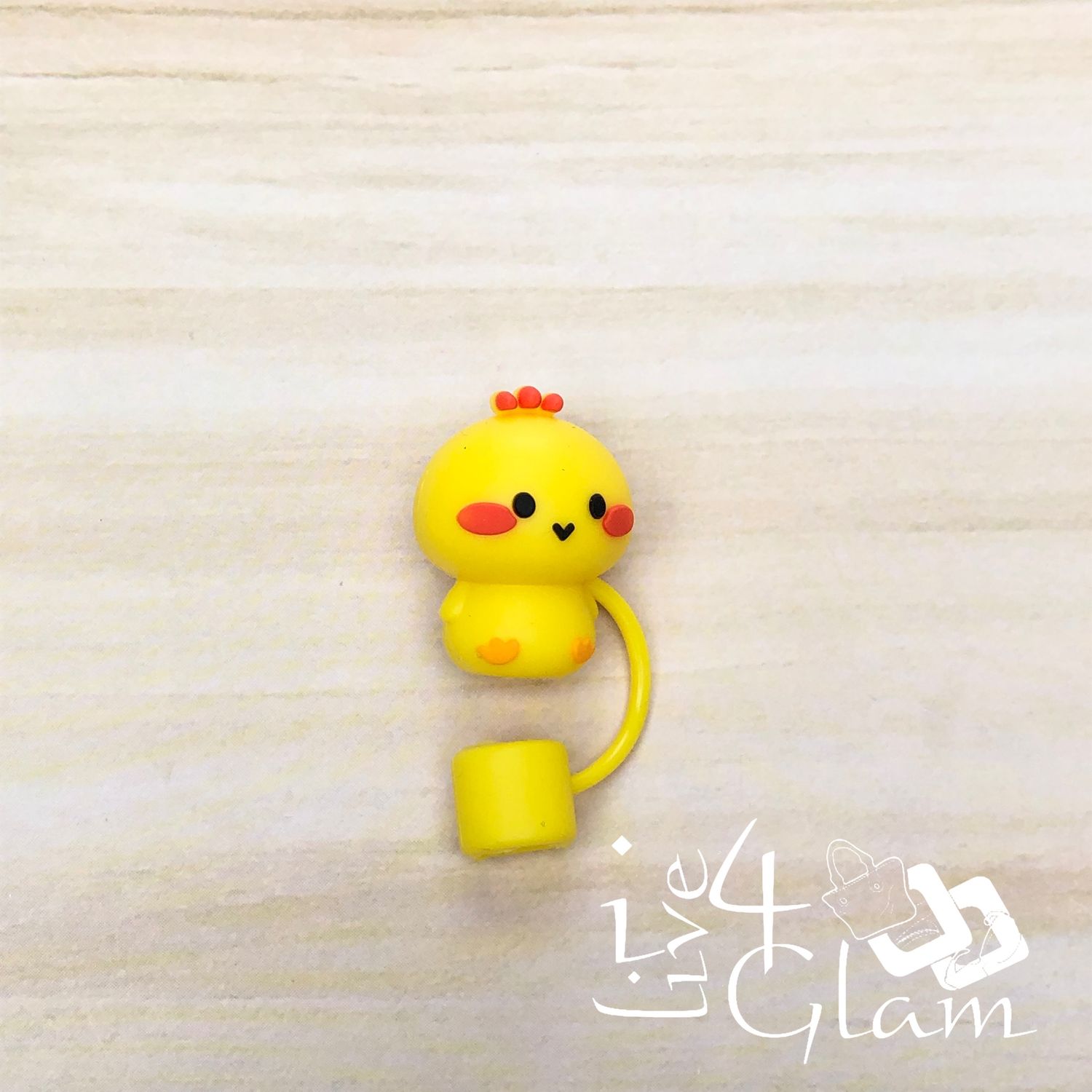 Cute Chicken Large Straw Cover, Style: Yellow