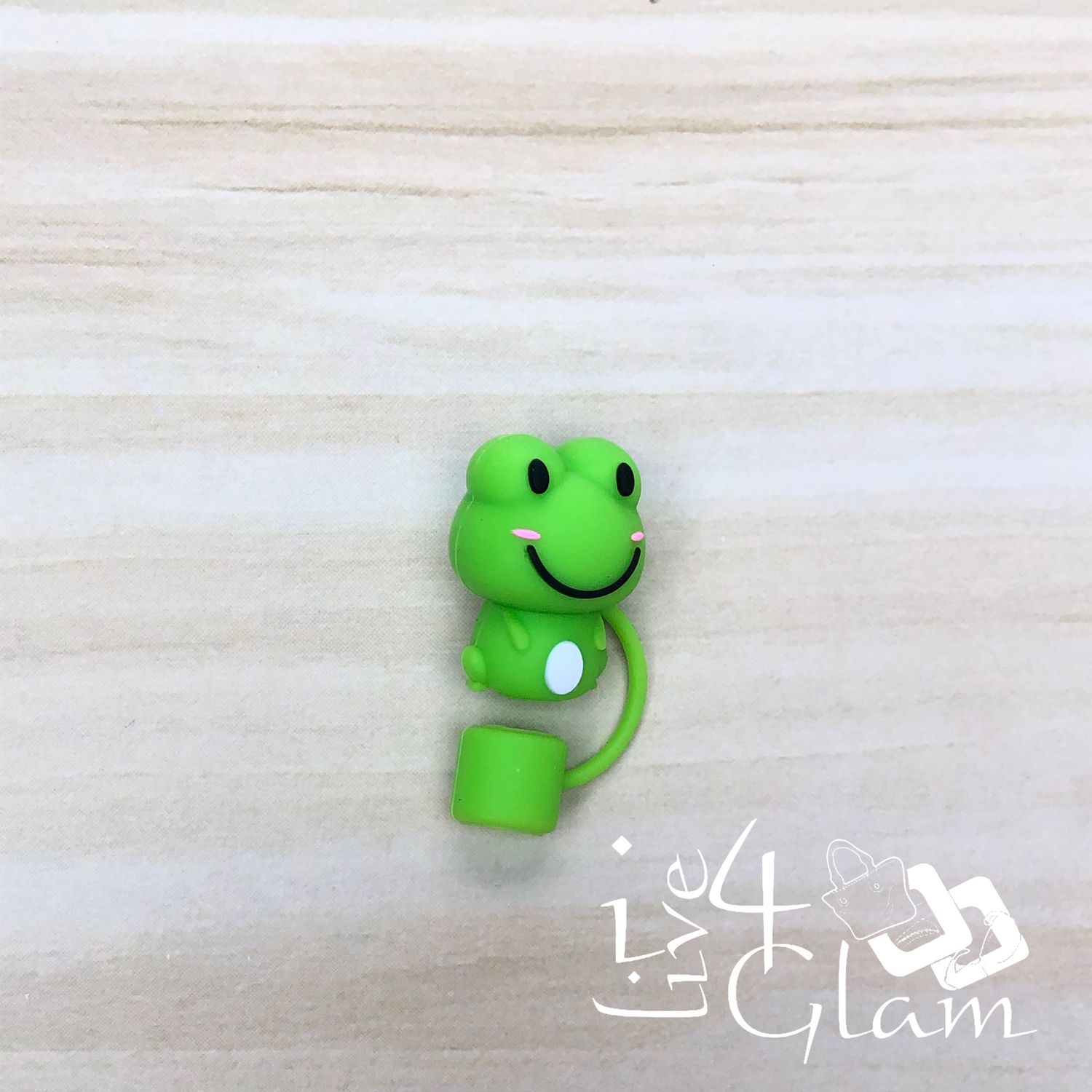 Cute Frog Large Straw Cover, Style: Style 1