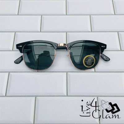 Black and Rose Gold UV Sunglasses