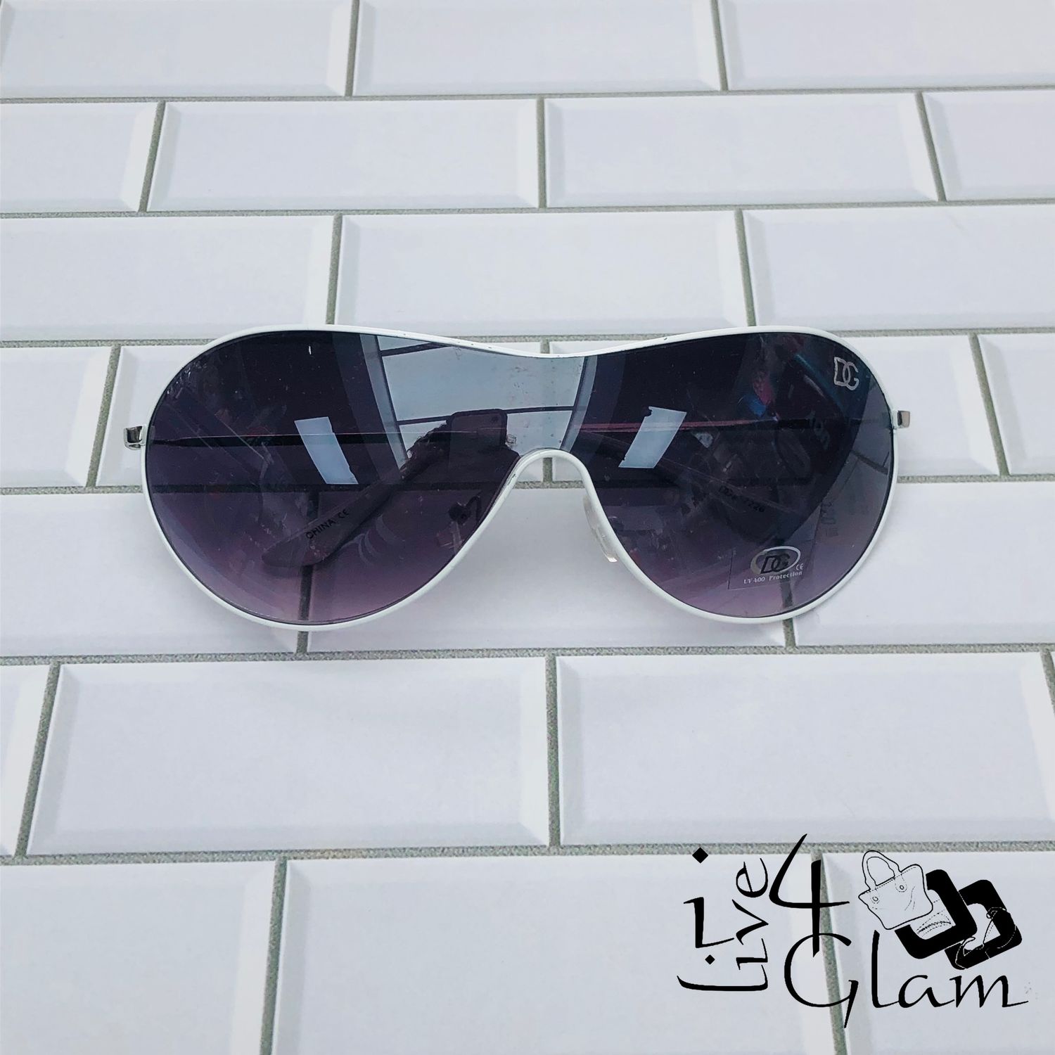 Sunglasses DG Eyewear, Color: White