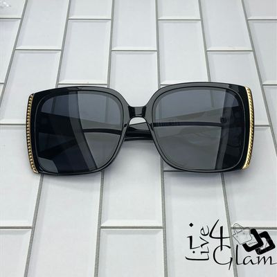 Sunglasses Square Gold Detail