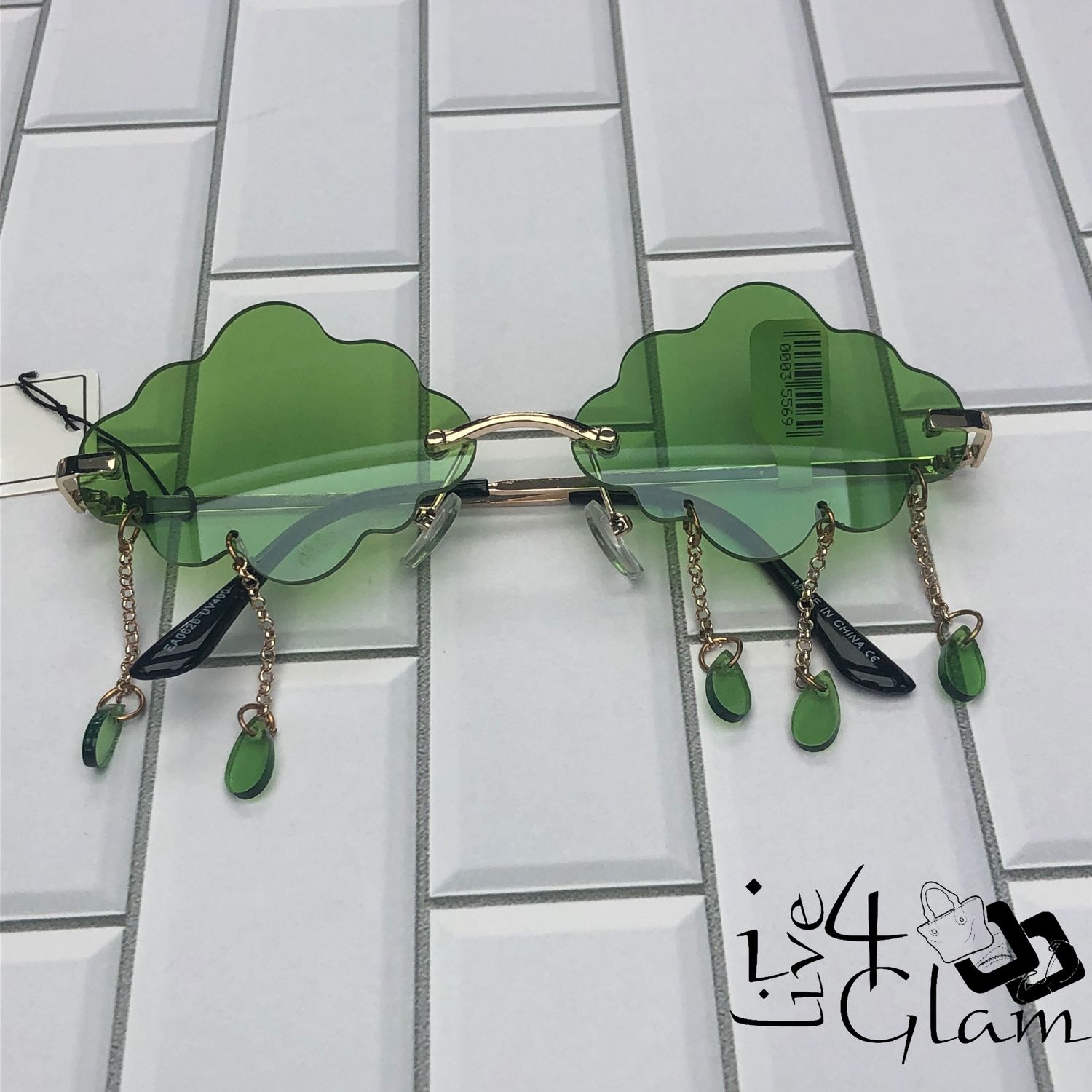 Cloud Sunglasses, Color: Green