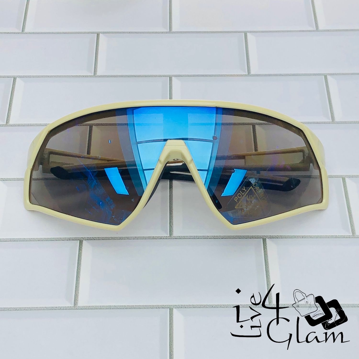 Polycarbonate UV Shield Sunglasses, Color: Beige