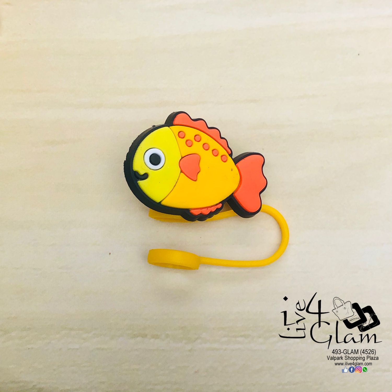 Sea Animal Large Straw Cover, Style: Yellow Fish
