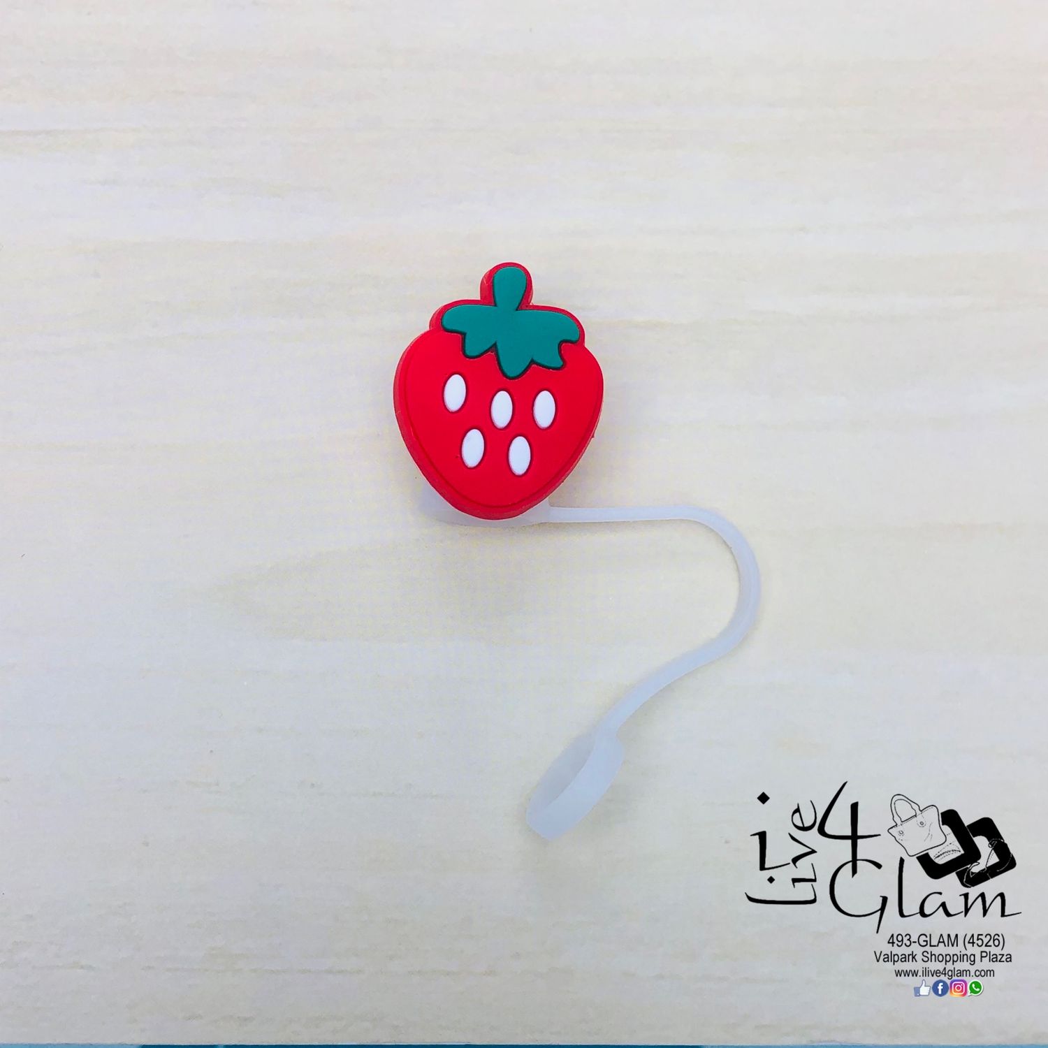 Fruit Large Straw Cover, Style: Strawberry