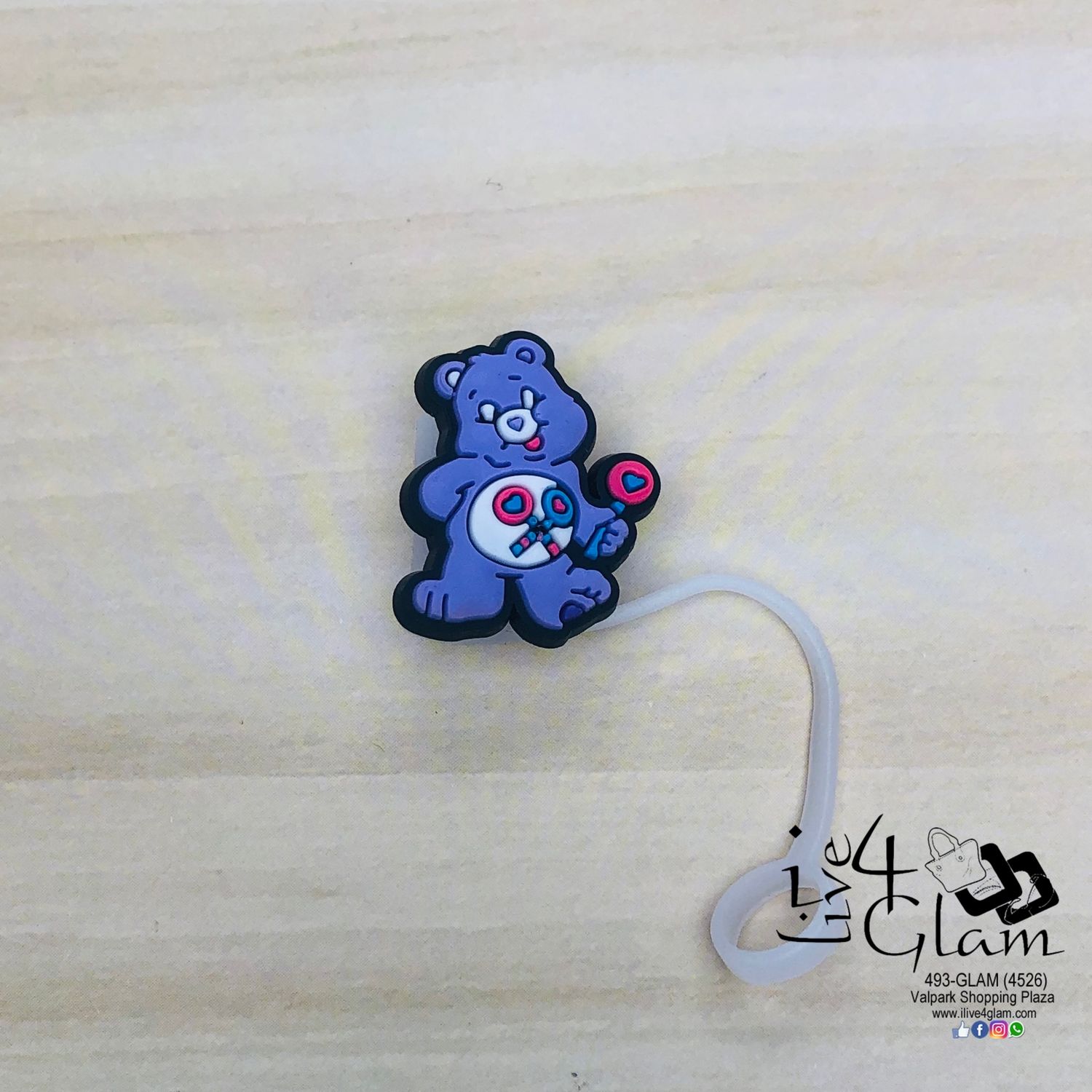 Kid&#39;s Character Large Straw Cover, Style: Care Bear
